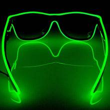 Load image into Gallery viewer, Green LED Glasses