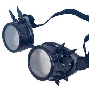 Black Steampunk Diffraction Goggles