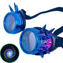 Load image into Gallery viewer, Galaxy Steampunk Spiral Diffraction Goggles