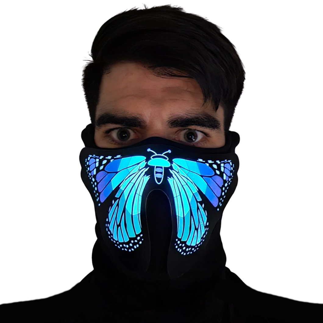 Tropical Butterfly LED Sound Reactive Mask