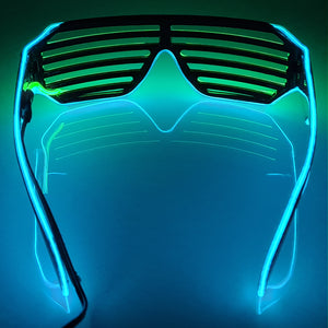 Turquoise LED Shutter Glasses