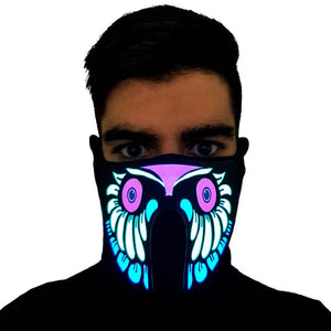 Owl LED Sound Reactive Mask