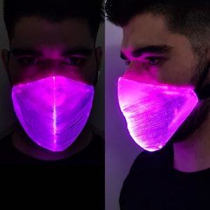 White Optic Fibre LED Mask