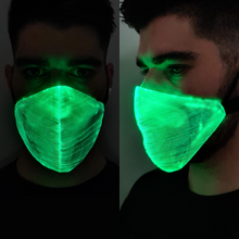 Load image into Gallery viewer, White Optic Fibre LED Mask